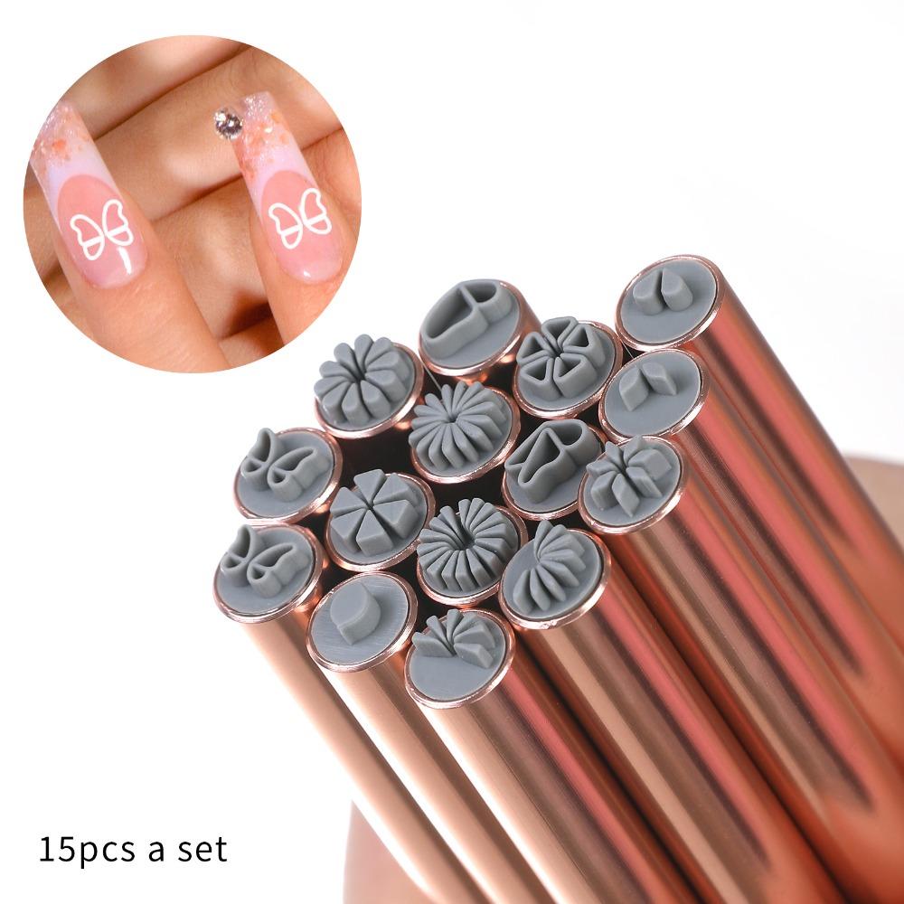 4/610/15 шт. Набор ручек для рисования цветов, для стемпинга ногтей, инструмент для украшения ногтей