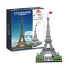 Mini Blocks World Creative Landmark Louvre Eiffel Tower Pisa Building Small Bricks Toy for Kids Gift 8002 No Box