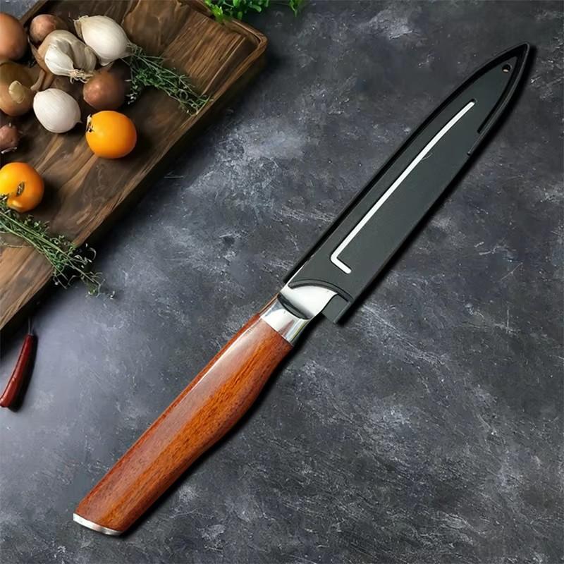 Тройной стальной костяной нож Кухонный универсальный нож Нож для рыбы Фруктов Мяса Разделочный нож Инструменты для барбекю Кухонный резак