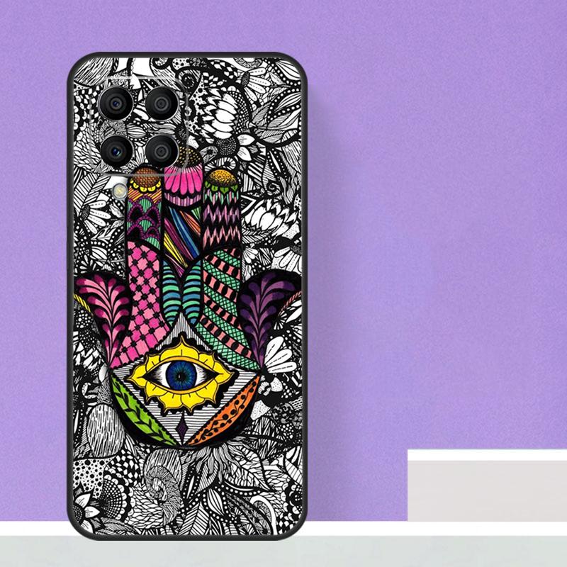 Hamsa Hand of Fatima For Samsung Galaxy M13 M33 M53 M12 M32 M52 M14 M34 M54 M20 M51 M21 M30s M31s M15 M55 Case