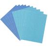 Набор из 10 листов флуоресцентной бумаги с блестками для формата Джамбо А4, нарезанных для вашего блестящего болельщика, цвет, ручная работа, концертный DIY, сверкающий подарок, небесно-голубые листы,