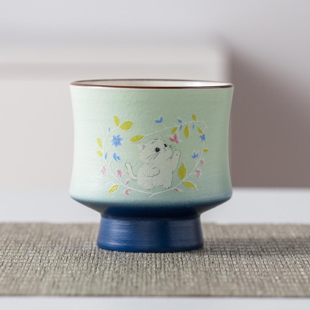 Merchandise Forbidden City Cover Bowl Kung Fu Tea Set Household High Foot Small Tea Bowl Literati Travel Tea Set Business Gift Set