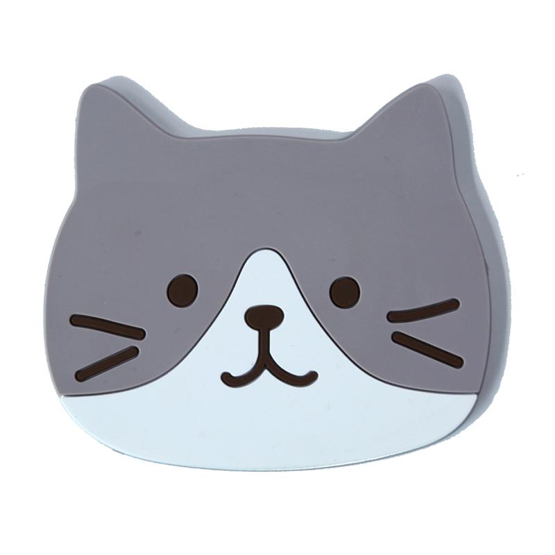 1 шт. Милая подставка под чашку с кошкой, ПВХ, нескользящая и защищающая от ожогов, коврик под миску, силиконовая изоляционная подкладка под чайную чашку