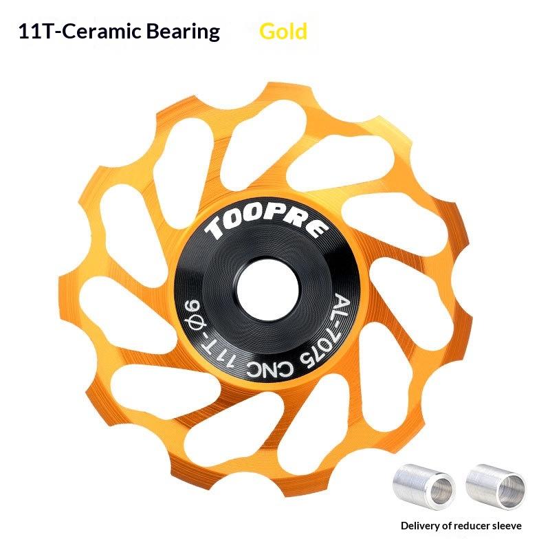 Bicycle Rear Derailleur Guide Wheel 11T 13T Aluminum Alloy Bearing Lightweight Ceramic Bearings For Mountain Road Bike