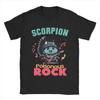 Men Women Graphic Printing Rocker Scorpion Tee T Shirt 100% Cotton Cartoon T-shirts Clothes