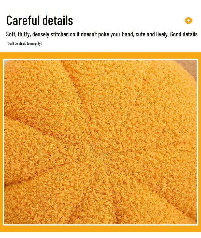 Cute Irregular Pumpkin Pillow: Plush Halloween Decoration for Sofa, Bedroom, or Bay Window