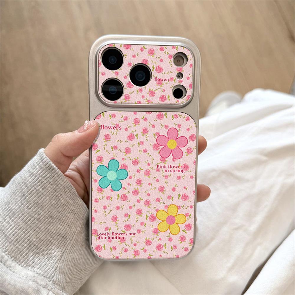 Нежный цветочный паттерн для нанесения на основу чехла iPhone17 мягкий чехол наклейка чехол для мобильного телефона 15pro/16/13 премиум 14 нишевый