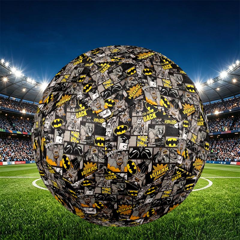Superheroes Print Size 5 Soccer Ball, PU Wear Resistant Football for Match Training and Daily Practice, Birthday Gift for Soccer Fans