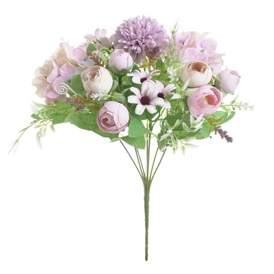 1 букет из шелковой ткани, искусственный цветок, украшение для дома и офиса, декор для свадебной вечеринки