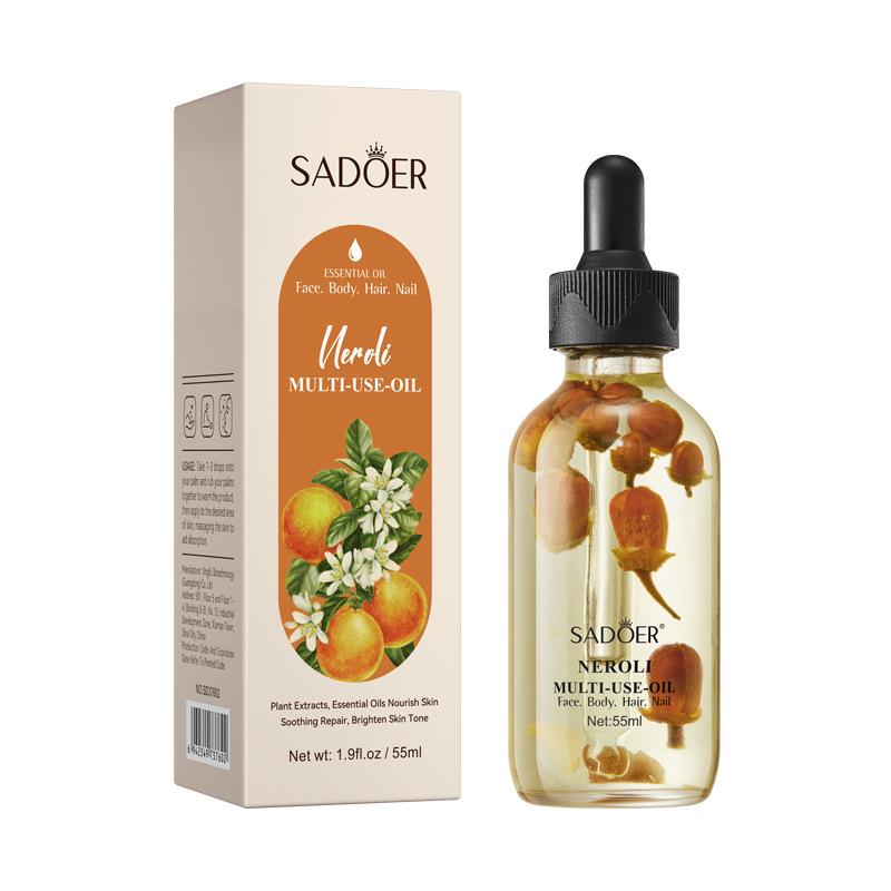 Роскошное сухоцветное розовое многофункциональное массажное масло 55 мл для питания тела с эфирными маслами