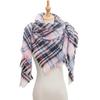 Women's Shawl New Scarf Autumn and Winter Large Plaid Triangle Scarf