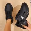Women's Color Blocking Sports Shoes Casual Lace Up Low Top Running Shoes Fully Matched Breathable Walking Sports Shoes