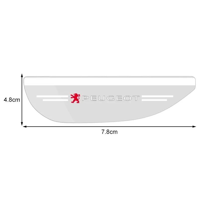 2Pcs Car Rear View Mirror Sticker Rain Eyebrow Shield Sun Shade Cover For Peugeot 408 4008 308 3008 5008 508 106 208 301 407 108