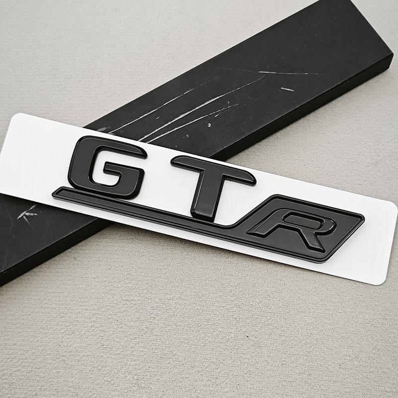 3D ABS Chrome Car Letters Badge Rear Trunk Logo GT R Sticker Emblem Decals For Mercedes Benz GT GT R Tail Marking Accessories AB1