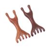 Sandalwood Scalp Massager Sandalwood Deer Antlers Wide Tooth Comb Meridians Dredging Scalp Facial Massage Comb Gua Sha Comb