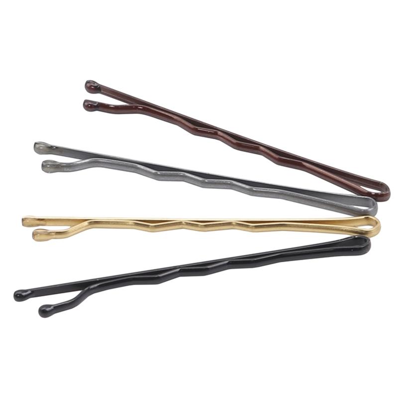 Аксессуары Минималистичные женские заколки из металла, 100 шт./компл., зажимы для девочек, волнистые невидимые заколки для волос