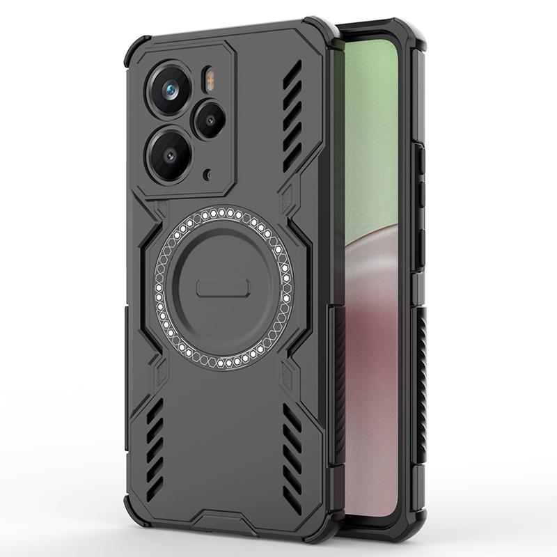 KEYSION Полый чехол для отвода тепла для Realme 14 Pro+ 5G Магнитное охлаждение Ударопрочный чехол для телефона для OPPO Realme 14T 5G 14 5G