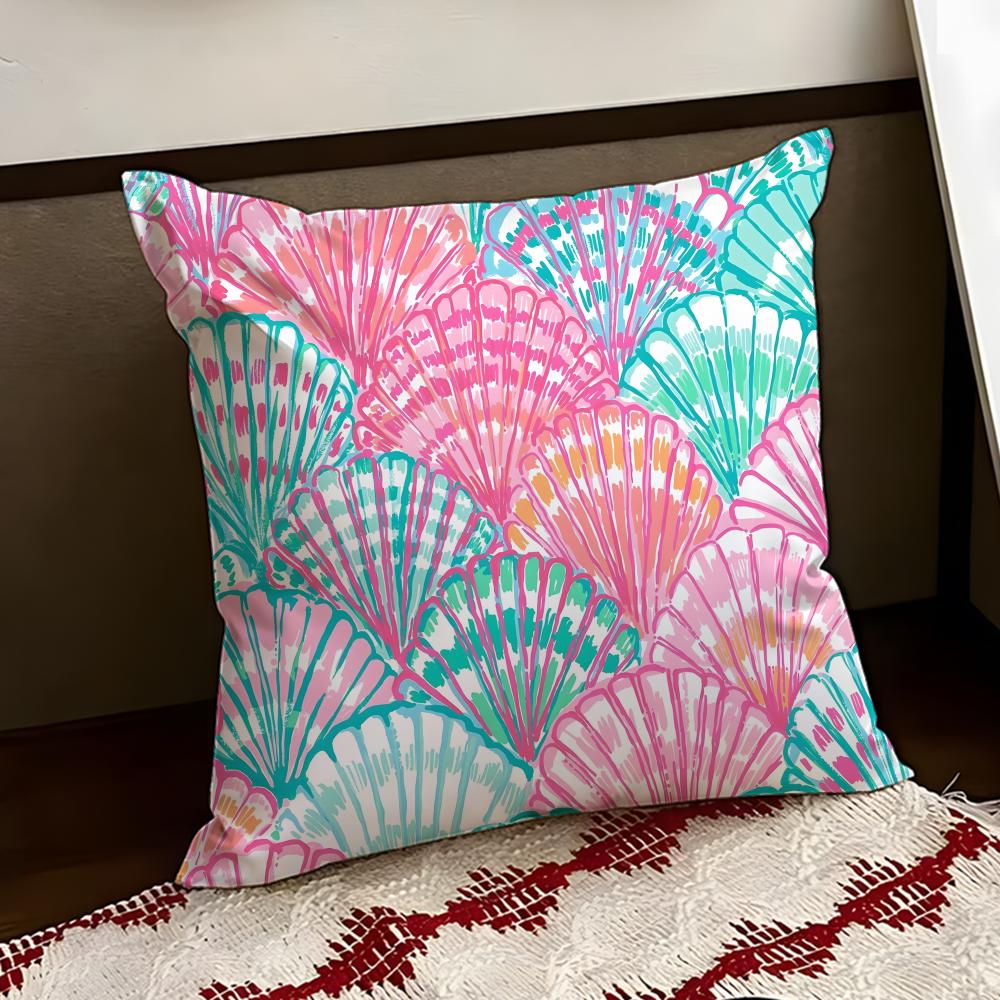 LLilly Decor PPulitzer Cushion Cover Reversible Soft Durable Pillow Cover Home Car MultiScene Use for Daily Comfort