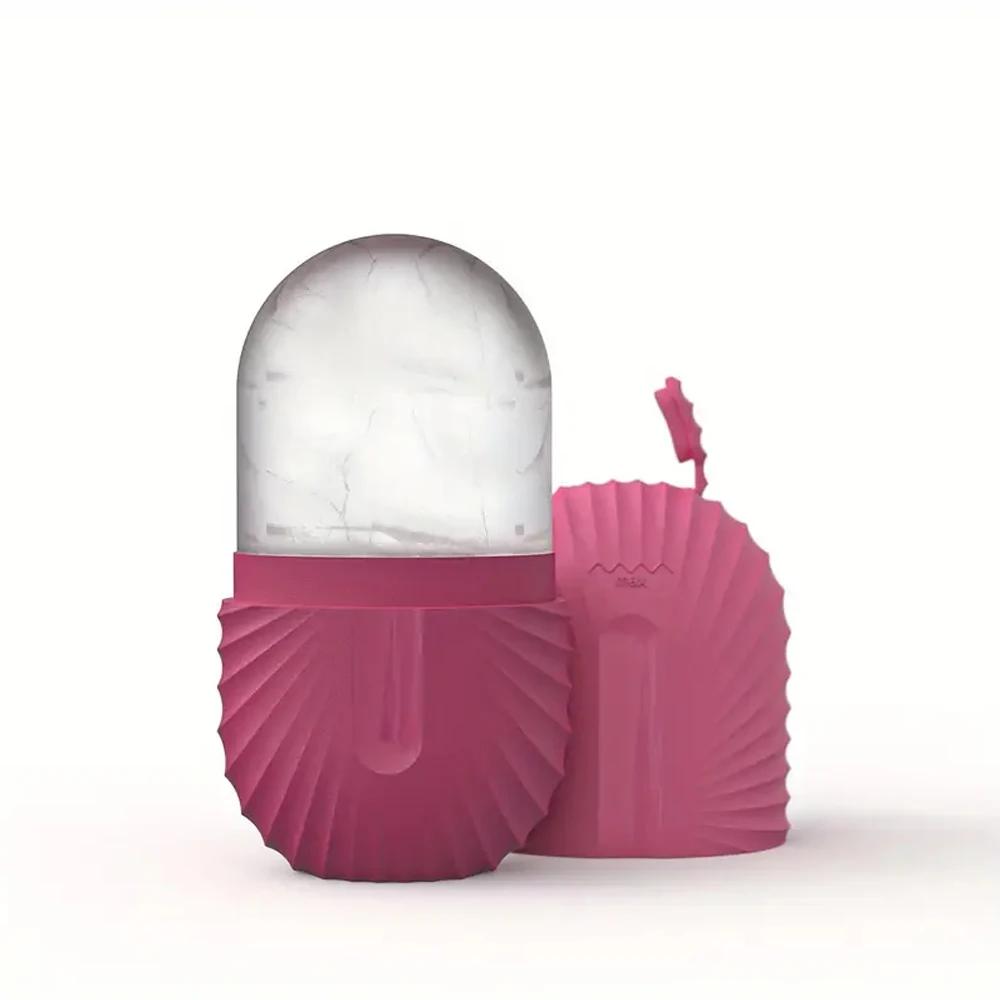 Ледяной ролик для лица и глаз Массаж лица Силиконовая форма для льда для красоты лица Снятие отечности Массажер для лица Инструменты для ухода за кожей