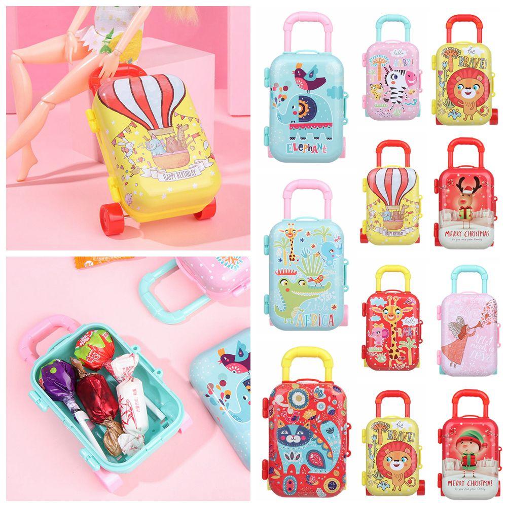 Candy Box Jewellery Case Mini Toys Trunk Cartoon Animal Doll Suitcase Dollhouse Furniture