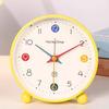 Yousheng Analog Alarm Clock with Night Light Non-Ticking Silent Battery Operated Bedroom Desktop Digital Quartz Clock Children Students Birthday Gift