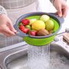 Foldable Retractable Drain Basket, Vegetable Washing Basket, Circular Fruit Tray For Home Living Room, Kitchen Supplies