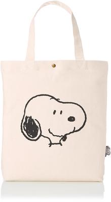 Сумка-тоут Hapitas Snoopy (SNP6009, PN70) - Лицо Снупи, Задний карман, Один размер