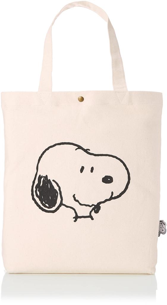 Сумка-тоут Hapitas Snoopy (SNP6009, PN70) - Лицо Снупи, Задний карман, Один размер