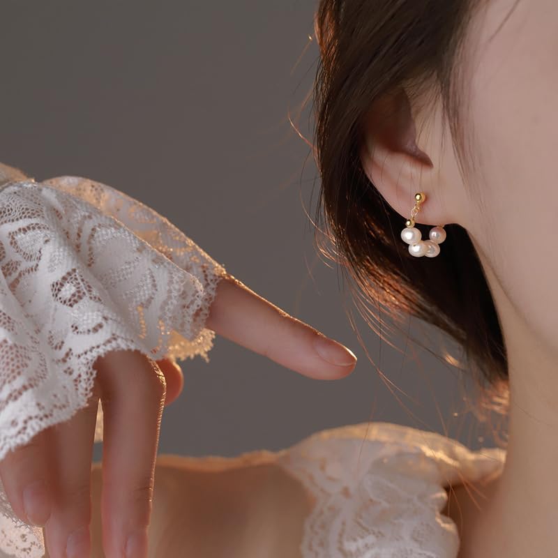 AREUM pearl earrings ladies Popularity Looks expensive Elegant Affordable price both ears 2 pieces beautiful present woman wedding invited party dress