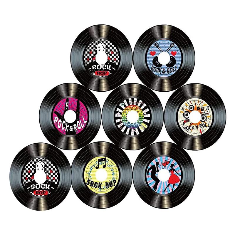 Виниловая пластинка Настенный декор Настенная пластинка Ретро CD Музыка Вечеринки Мероприятия Атмосфера Орнамент Для баров Кафе Случайный узор