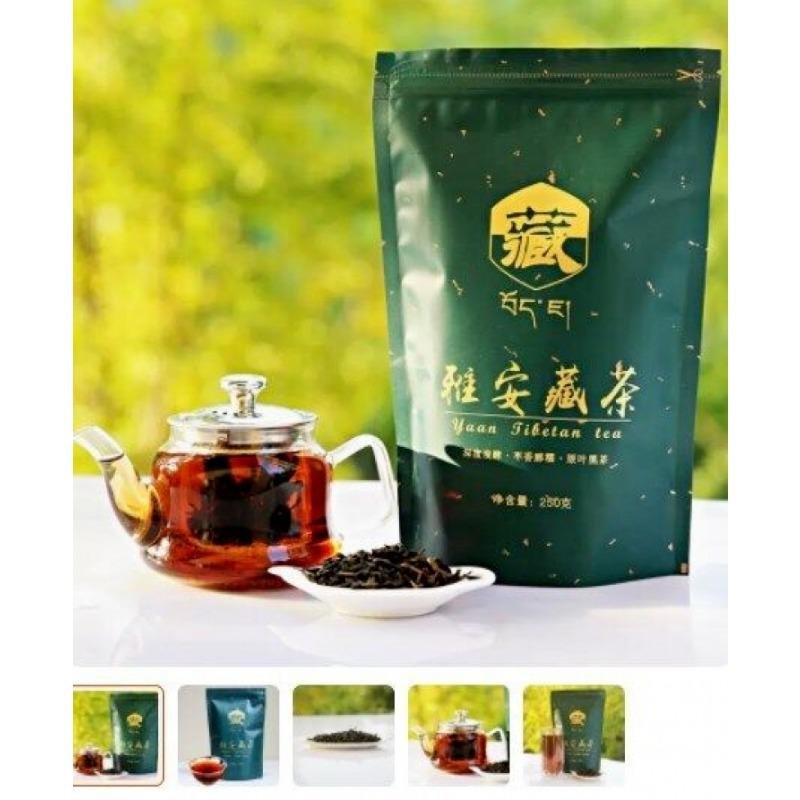 500 г Тибетский чай Яань, черный чай, чай Лаочуань, клейкий мягкий тибетский черный чай