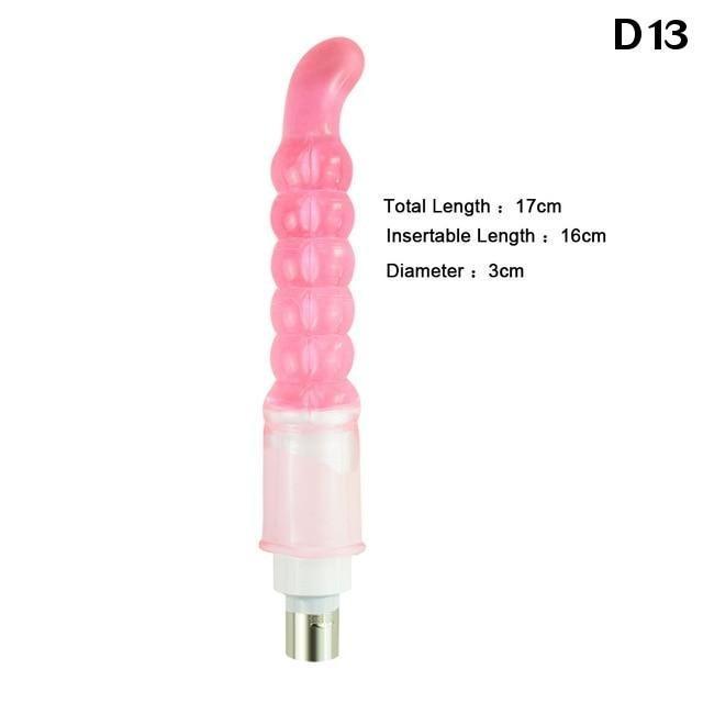 28 Types Pink Purple Dildos A2 / F2 Sex Machine Attachments