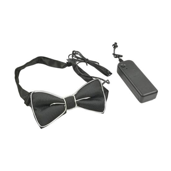 Luminous Necktie Detachable Design Glowing Bow Tie Masquerade Party Halloween Cosplay Costume Accessory
