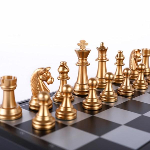 Metal Magnetic Portable Chess Set 33cm, Korea Representative Board Game