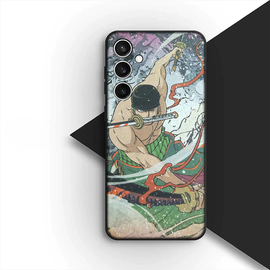 for Samsung Galaxy S20 S22 S21 FE Ultra Plus A07 A17 A15 A16 A25 A57 A37 Phone Cover Case One Pieces Luffy Sanji Roronoa Zoro