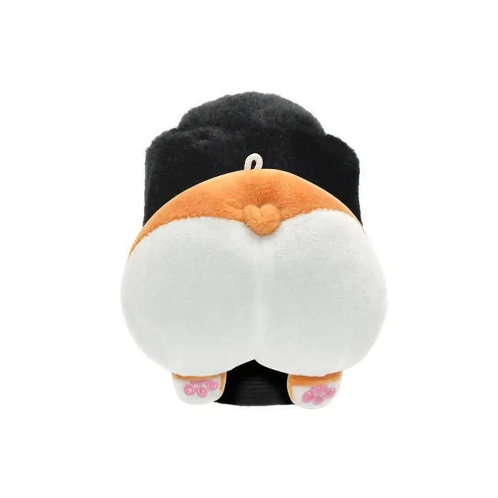 Милый мультяшный автомобильный чехол для рычага переключения передач, мягкий плюшевый чехол для автоматического рычага переключения передач, чехол для ручного тормоза, ремень безопасности, чехол для зеркала заднего вида, автомобильные аксессуары