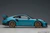 AUTOart Scale Porsche 911 GT2 RS Weissach Package Black Finished Model 78175 1/18 (991.2) Blue/Carbon