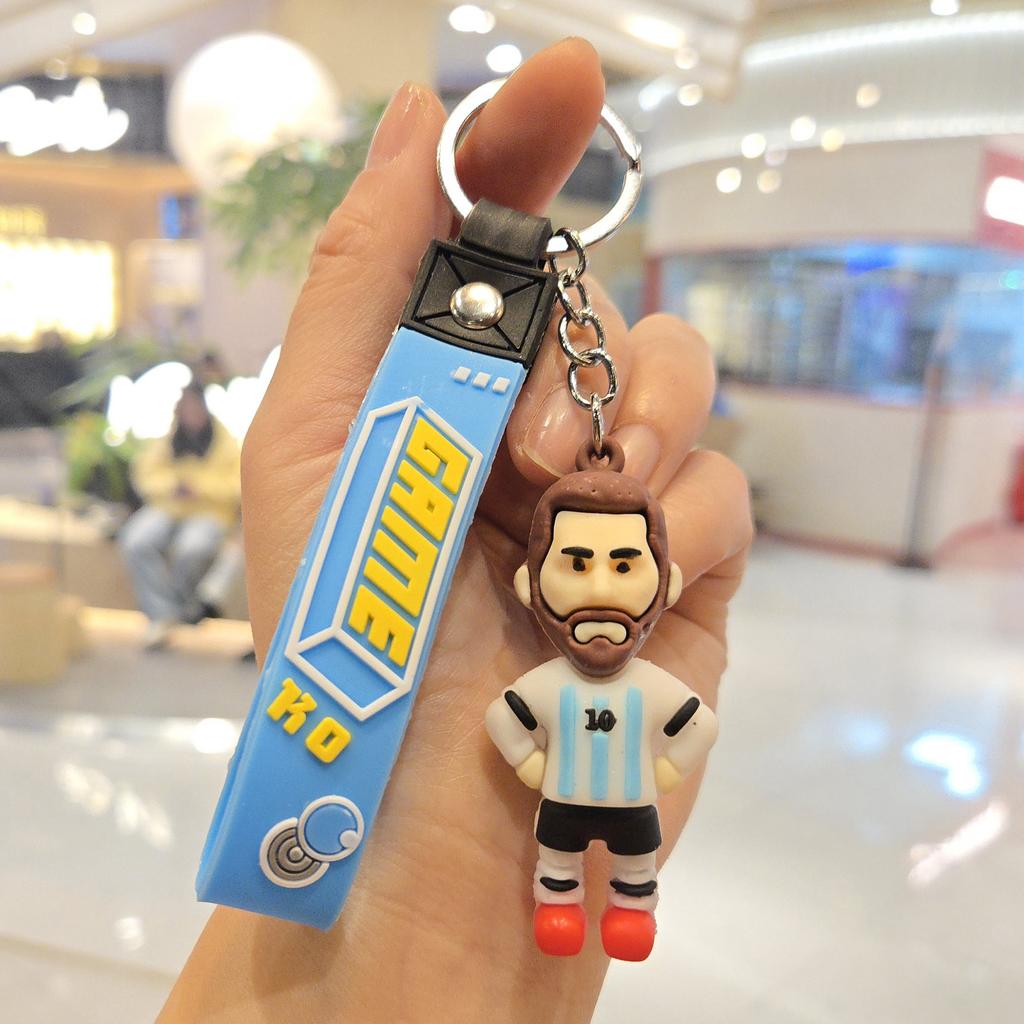 Новый мультяшный брелок-подвеска в виде спортивной звезды, персонализированная кукла в джерси, брелок для ключей, подвеска для рюкзака, маленький подарок.