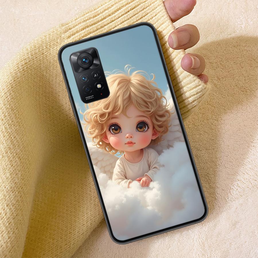 Beautiful AngelClmj Beautiful Angel Phone Case For Redmi Note 13 14 15 Pro Plus 12 13C 12C 15C 9 10 10C 9T 9C 9A TPU Soft Cover