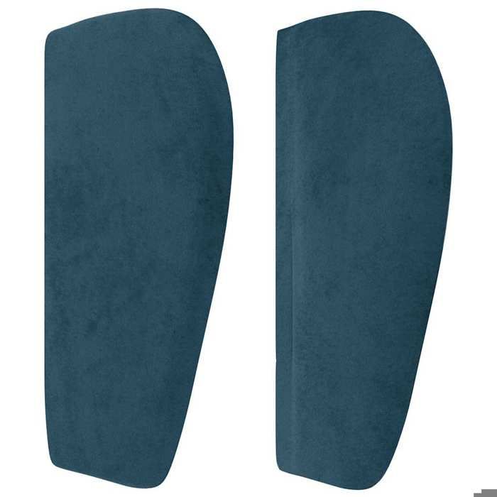 Maison Exclusive - Tête de lit avec oreilles Bleu foncé 103x23x78/88 cm Velours