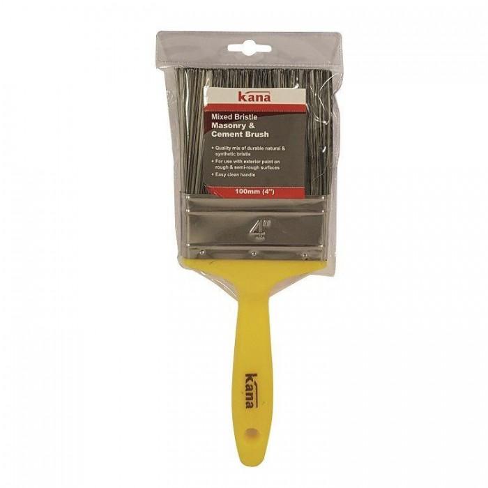 4'' External Masonry & Cement Wall Brush Yellow