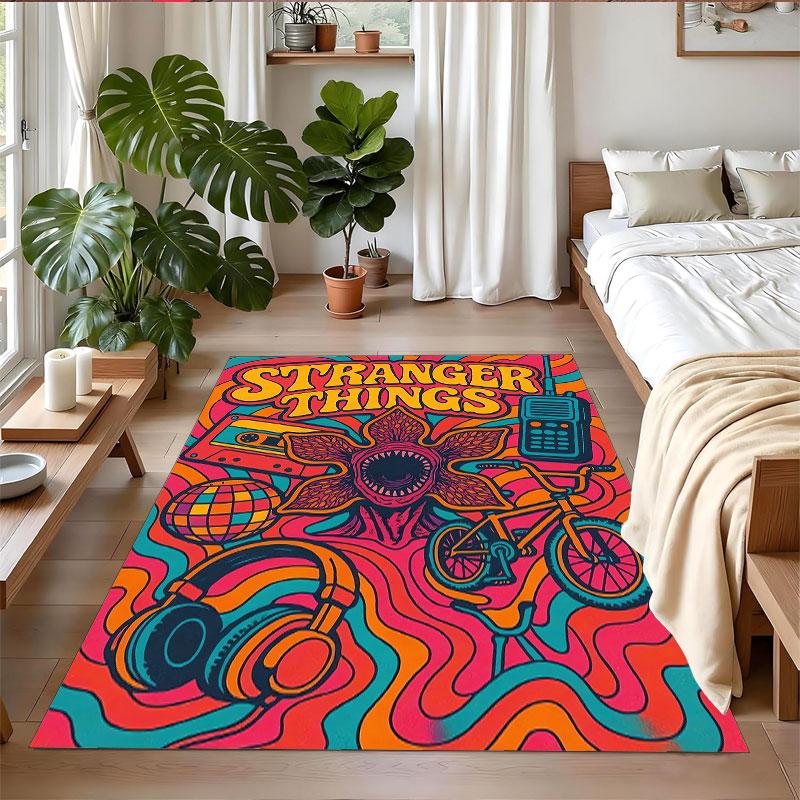 Crystal Velvet Rug Soft Non Slip Indoor Floor Mat Home DecorStranger Things