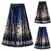 Danmo Spring Autumn Horse Face Pleated Skirt Half Skirt Hanfu Clothing Embroidered Silk Pleated Skirt National Style Skirt