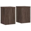 VidaXL Supports pour plantes 2 pcs chêne marron bois d'ingénierie, support de fleurs, support de pot, support pour plantes 852912