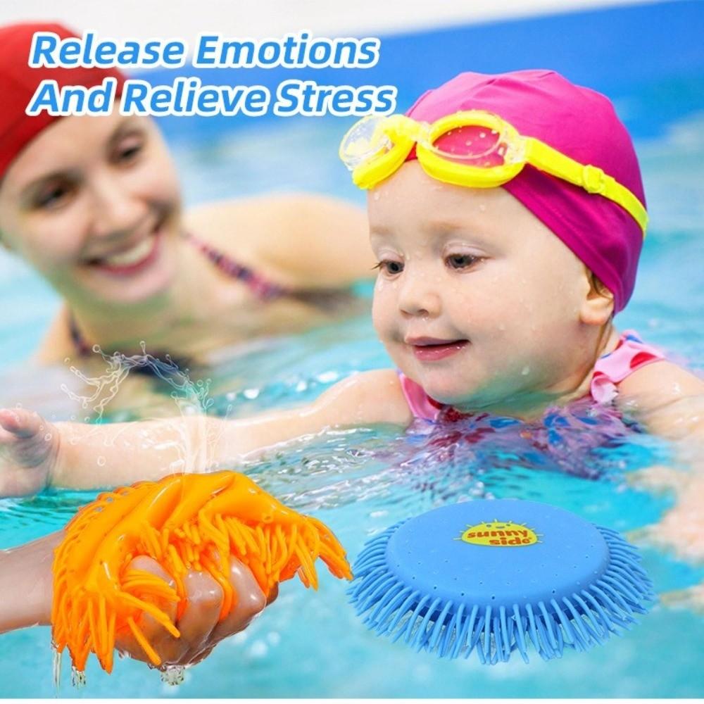 Stress Relieving Soft Flying Saucer Floatable Outdoor Flying Disc Stress Disc Beach Activities