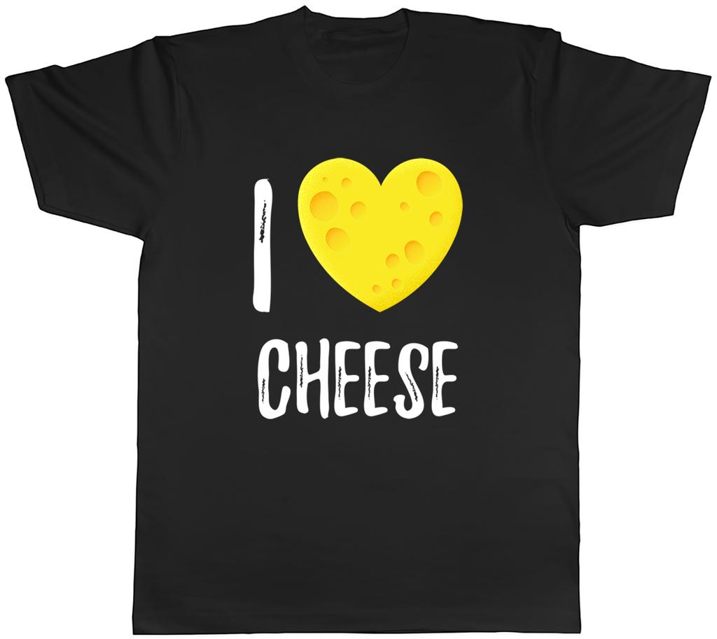 I Love Cheese Love Heart Shaped Cheese Unisexs TShirt Tee Gift Top