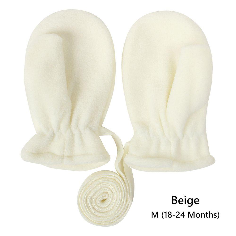 4T Polar Fleece Easy-On Baby Toddler Lanyard Mittens Boys Girls Gloves Fleece Lined Kids Mittens