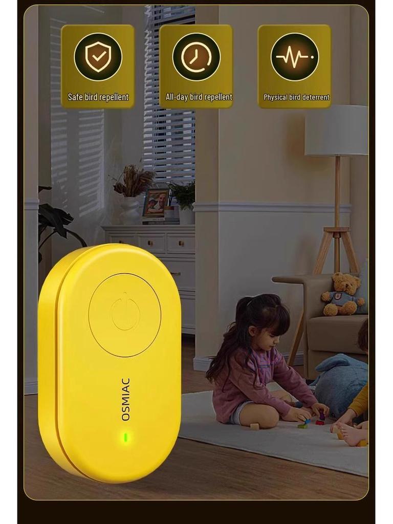 Ультразвуковой автоматический отпугиватель птиц для балконов и голубей