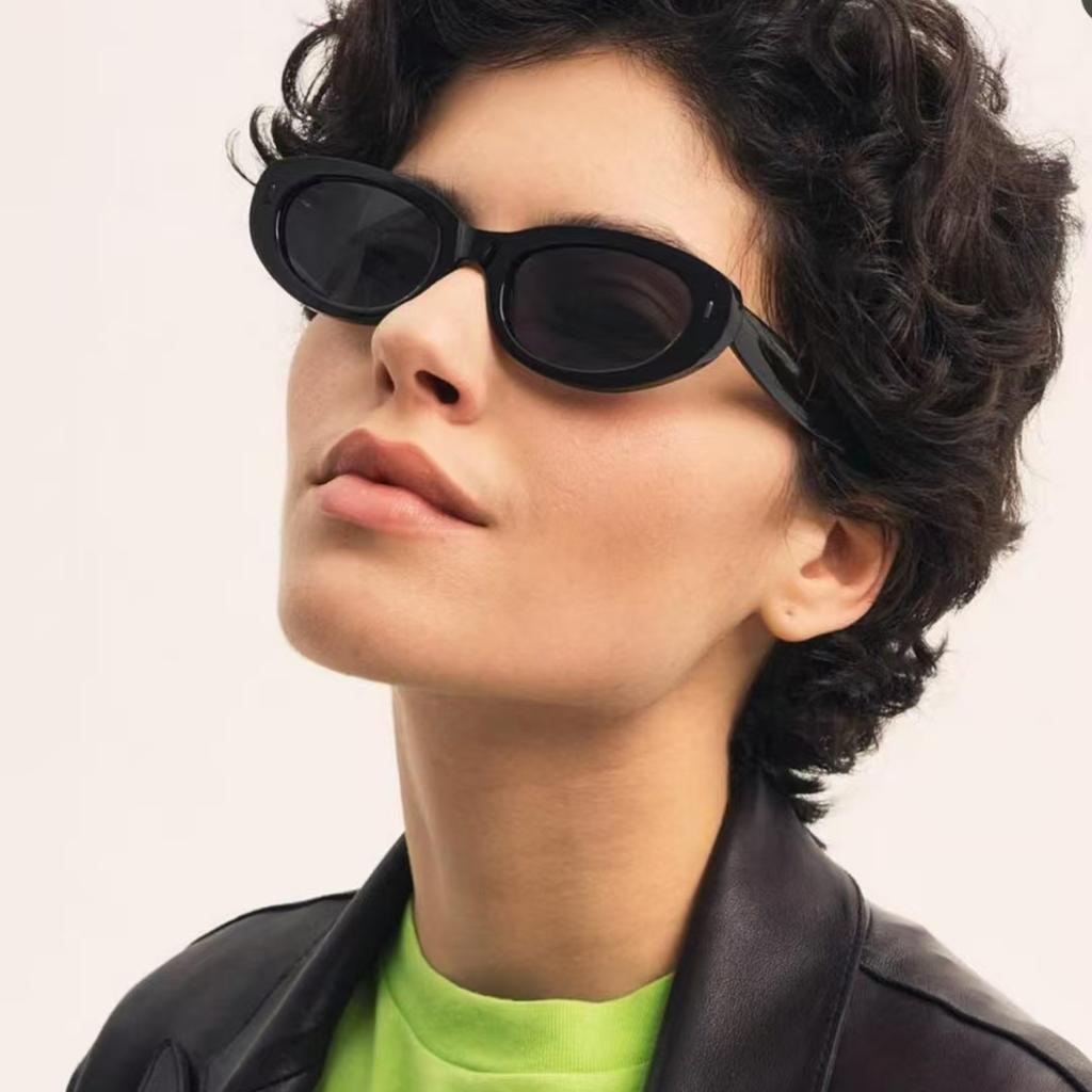 European American Style Sunglasses For Men Oval Shape Uv Protection Outdoor Sunglass Fashion Trendy Sun Glasses Women