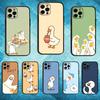 Мультяшная Милая Гусь Чехол для Телефона Для iPhone17,16,15,14,13,12,11 Plus,Pro Max Мягкий Черный Чехол